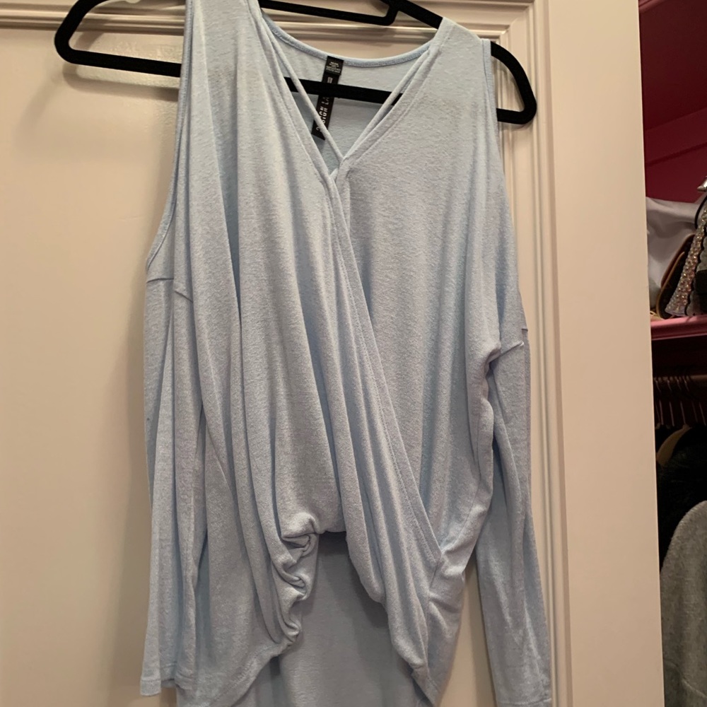 Design lab cute blue top